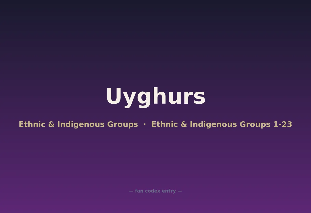 Uyghurs