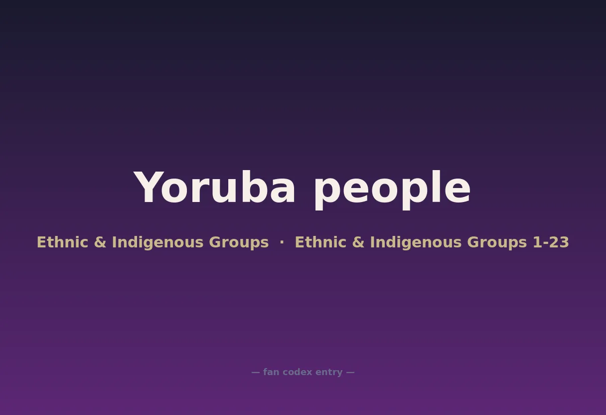Yoruba people